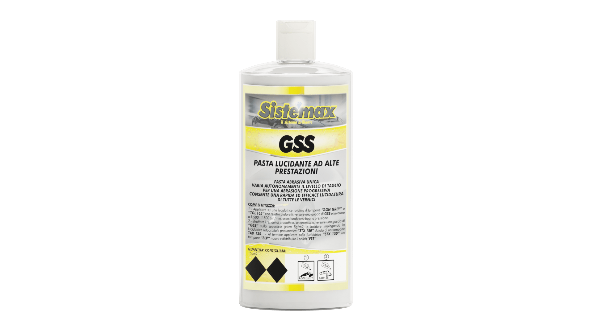 Pasta abrasiva Unica GSS Sistemax ad abrasione controllata. - Lucidatura Professionale